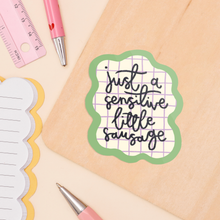 Load image into Gallery viewer, Sensitive Sausage Vinyl Sticker