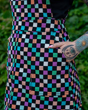 Load image into Gallery viewer, Rebel Romance Checkerboard Stretch Pinafore