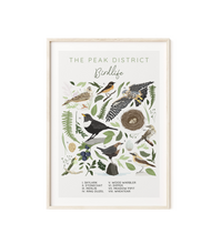 Load image into Gallery viewer, The Peak District Birdlife Illustrated Art Print