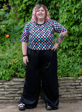 Load image into Gallery viewer, Rebel Romance Checkerboard Boxy Tee