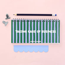 Load image into Gallery viewer, Blue & Green Ringbound Week Planner