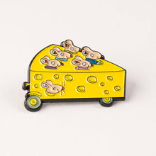 Load image into Gallery viewer, Magpie x Richard Scarry Cheesecar Enamel Pin