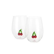 Load image into Gallery viewer, Balvi Botanical Set of 2 Cherry Glasses