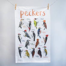 Load image into Gallery viewer, Peckers Bird Cotton Tea Towel