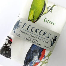 Load image into Gallery viewer, Peckers Bird Cotton Tea Towel