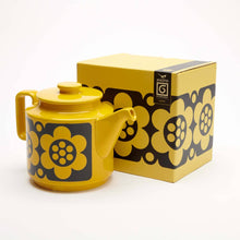 Load image into Gallery viewer, Hornsea Revival Teapot Yellow Geo Flower