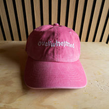 Load image into Gallery viewer, Overwhelmed Embroidered Cap in Pink