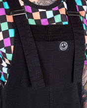 Load image into Gallery viewer, Rebel Romance Jet Black Stretch Dungarees