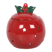 Load image into Gallery viewer, Red Christmas Ornament Bauble Oil Burner