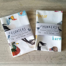 Load image into Gallery viewer, Floaters Bird Cotton Tea Towel