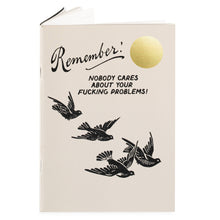 Load image into Gallery viewer, Remember Letterpress Notebook