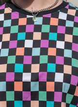Load image into Gallery viewer, Rebel Romance Checkerboard Boxy Tee