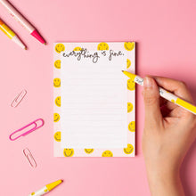 Load image into Gallery viewer, Everything is Fine A6 Notepad