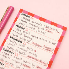 Load image into Gallery viewer, Week Planner A6 Notepad