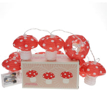 Load image into Gallery viewer, String of 10 Led Mushroom Lights