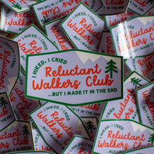 Load image into Gallery viewer, Reluctant Walkers Club Vinyl Sticker