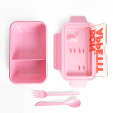 Load image into Gallery viewer, Helio Ferretti Bon Appetit Lunch Box in Pink