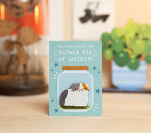Load image into Gallery viewer, Guinea Pig of Wisdom Wooden Pin