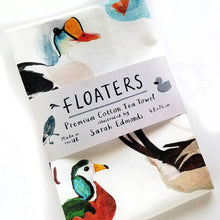 Load image into Gallery viewer, Floaters Bird Cotton Tea Towel