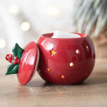Load image into Gallery viewer, Red Christmas Ornament Bauble Oil Burner