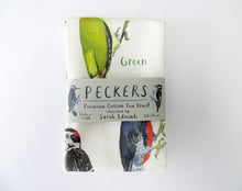 Load image into Gallery viewer, Peckers Bird Cotton Tea Towel