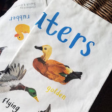Load image into Gallery viewer, Floaters Bird Cotton Tea Towel