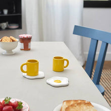 Load image into Gallery viewer, Sunny Side Up Set of 2 Ceramic Espresso Cups