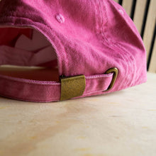 Load image into Gallery viewer, Overwhelmed Embroidered Cap in Pink