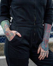 Load image into Gallery viewer, Rebel Romance Jet Black Boiler Suit