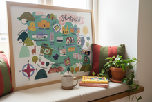 Load image into Gallery viewer, Sheffield Map Print