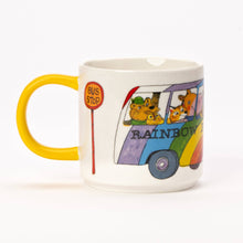 Load image into Gallery viewer, Magpie x Richard Scarry Rainbow Bus Mug