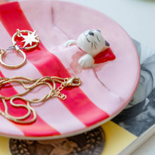 Load image into Gallery viewer, Helio Ferretti Trinket Tray Napping Cat Pink