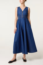 Load image into Gallery viewer, Zip Front Denim Jumpsuit