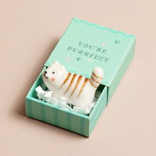 Load image into Gallery viewer, Tiny Matchbox Ceramic Cat