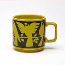 Load image into Gallery viewer, Magpie x Hornsea Mug in Birds Chartreuse
