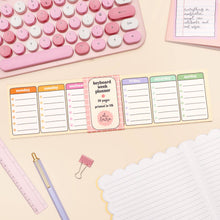 Load image into Gallery viewer, Days of the Week Keyboard Weekly Planner
