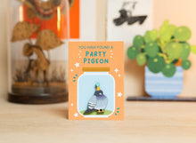 Load image into Gallery viewer, Party Pigeon Wooden Pin
