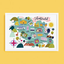 Load image into Gallery viewer, Sheffield Map Print
