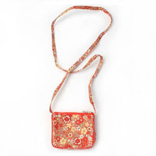Load image into Gallery viewer, Floral Print Zip Purse with Shoulder Strap
