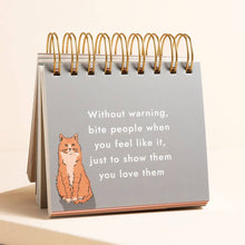 Load image into Gallery viewer, Be More Cat Desktop Flip Chart
