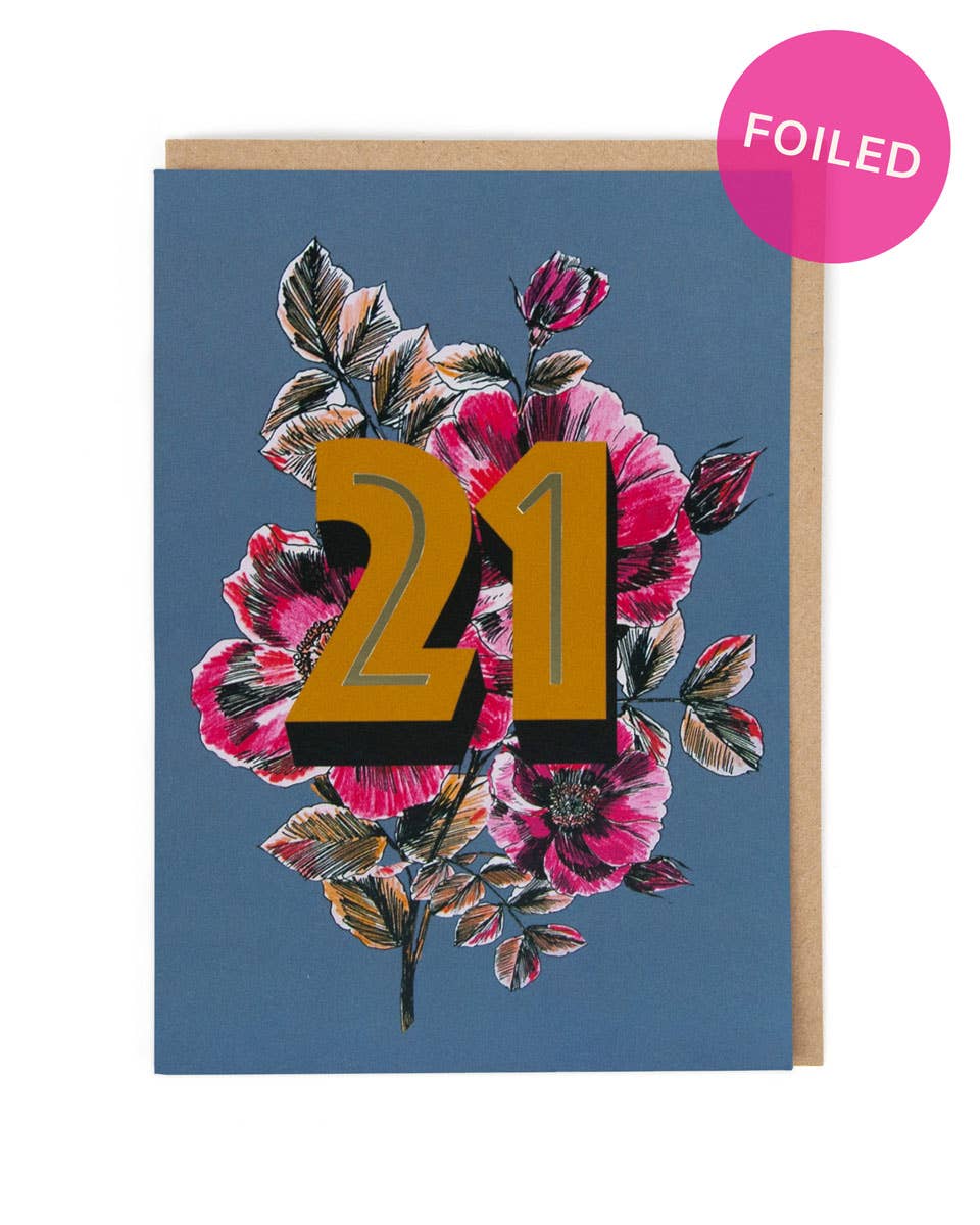 Twenty One Greetings Card