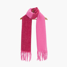 Load image into Gallery viewer, Ria Pink &amp; Red Colourblock Scarf
