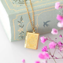 Load image into Gallery viewer, Book Shaped Locket Necklace in Gift Box
