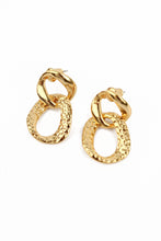Load image into Gallery viewer, Gold Double Chain Drop Earrings
