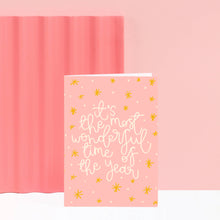 Load image into Gallery viewer, Most Wonderful Time Christmas Greetings Card
