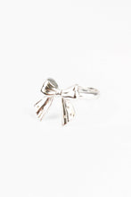 Load image into Gallery viewer, Silver Bow Adjustable Bow Ring
