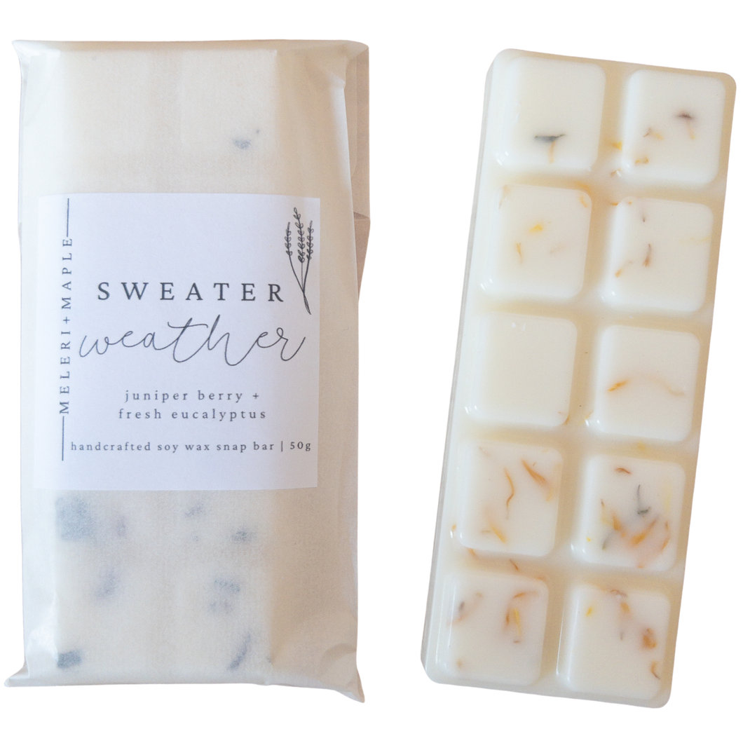Sweater Weather Scented Snap Bar Wax Melt