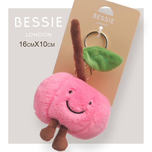 Plush Peach Bag Charm