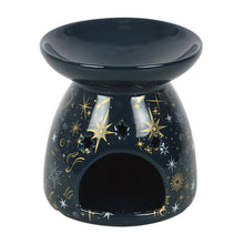 Load image into Gallery viewer, Blue Starry Night Celestial Oil Burner and Wax Warmer
