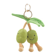 Load image into Gallery viewer, Plush Two Peas Bag Charm
